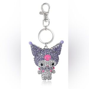 Hello Kitty and Friends Sanrio character Kuromi Bling Rhinestone Keychain